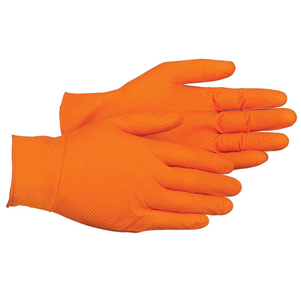 Tiger Grip mil Superior Grip Orange Nitrile Gloves Box