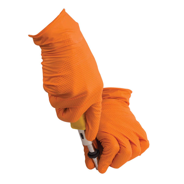 tiger grip handschuhe l Tiger Grip 7 mil Superior Grip Orange Nitrile Gloves