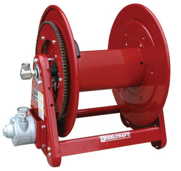 Reelcraft AA32106 L4A 1/2 in. x 100 ft. Premium Duty Air Motor Driven Hose Reel