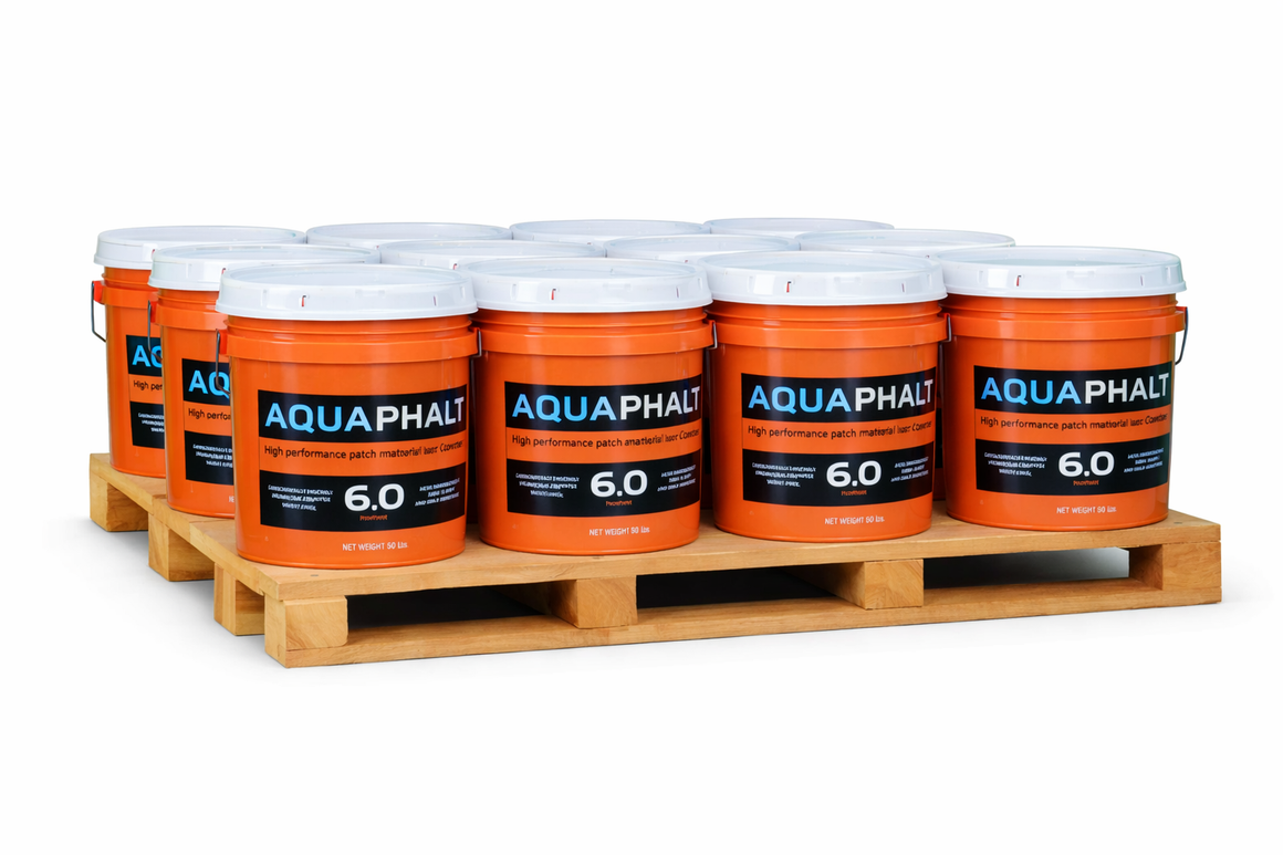 Pallet - Aquaphalt 6.0 Asphalt and Concrete Patch – 12, 24, 36