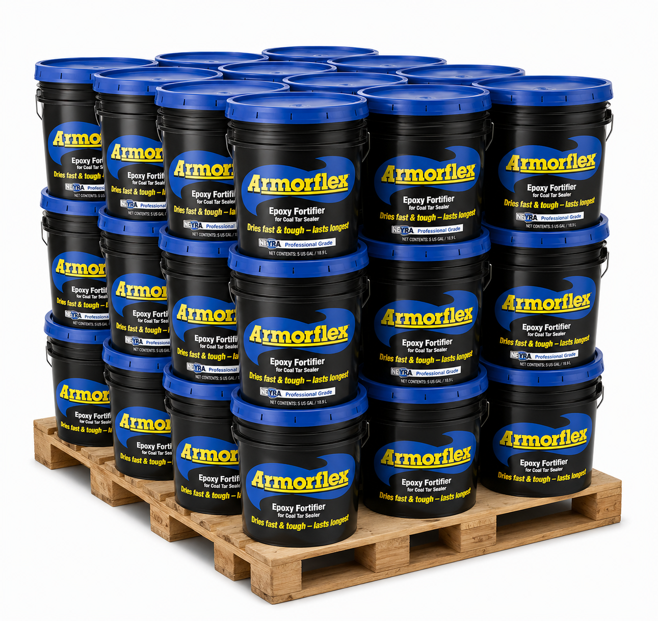 Paleta Armorflex: Fortificador epoxi para sellador de alquitrán de hulla