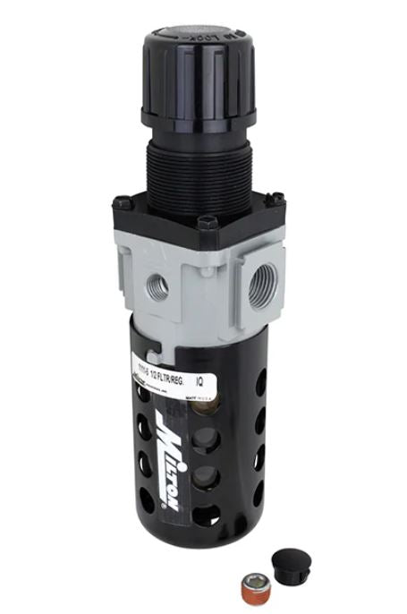 Milton 1/2" NPT Polycarbonate Piggyback Filter Regulator - 1111-5