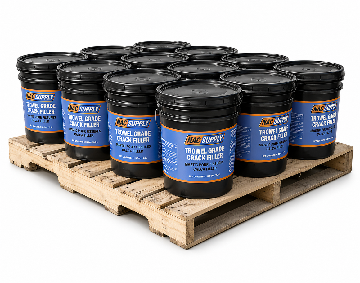 NAC Supply Trowel Grade Crack Filler Pallet - 12, 24, 36