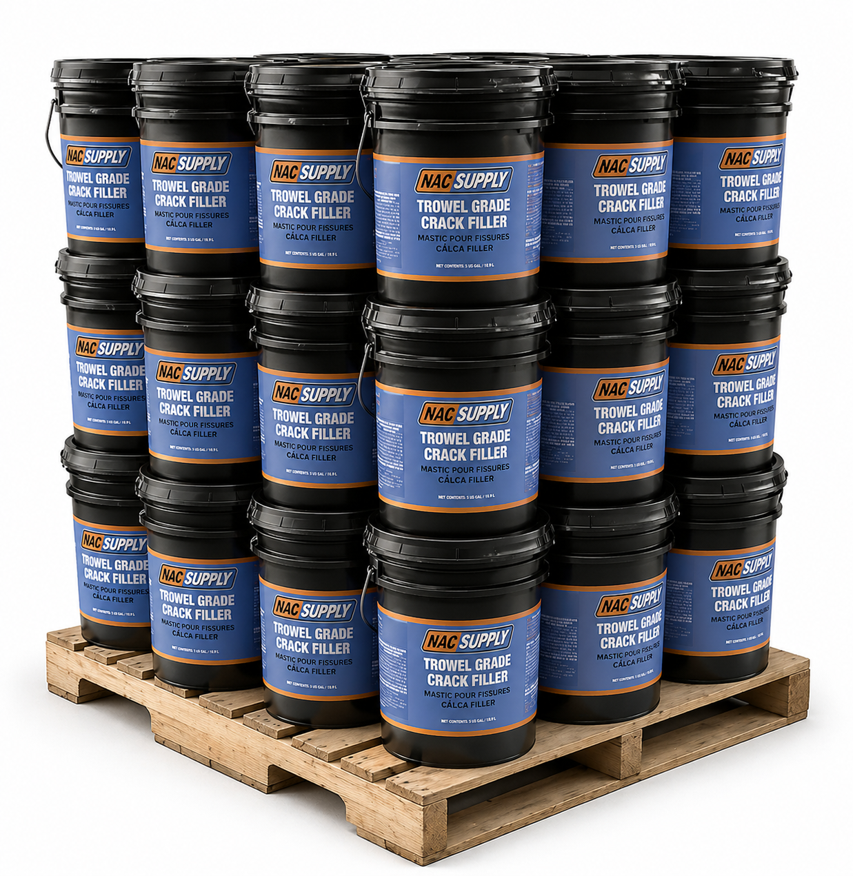 Paleta de relleno de grietas de grado llana NAC Supply: 12, 24, 36