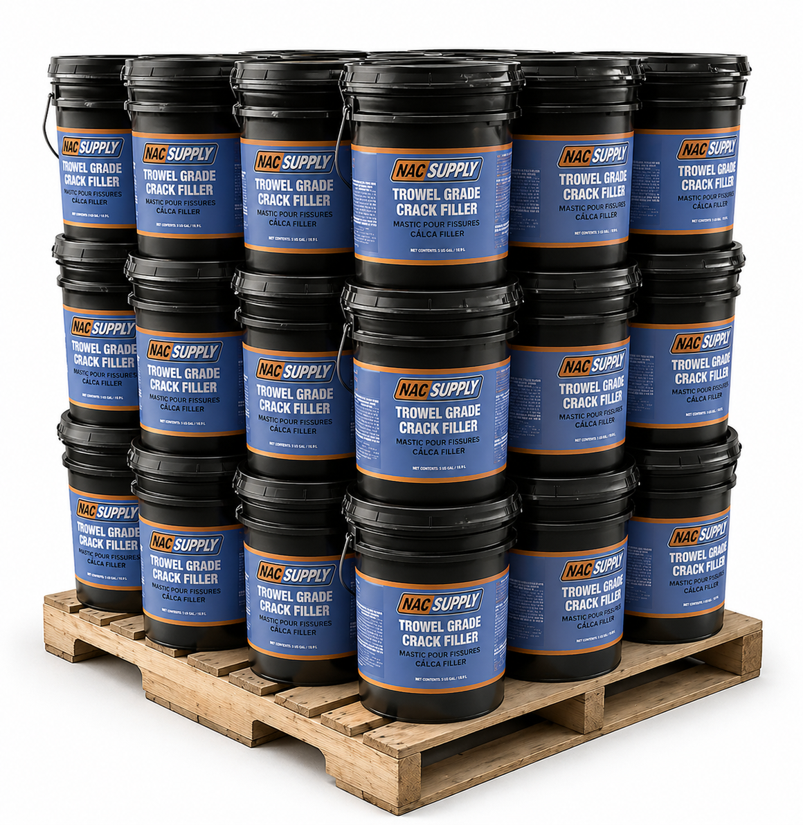 Paleta de relleno de grietas de grado llana NAC Supply: 12, 24, 36
