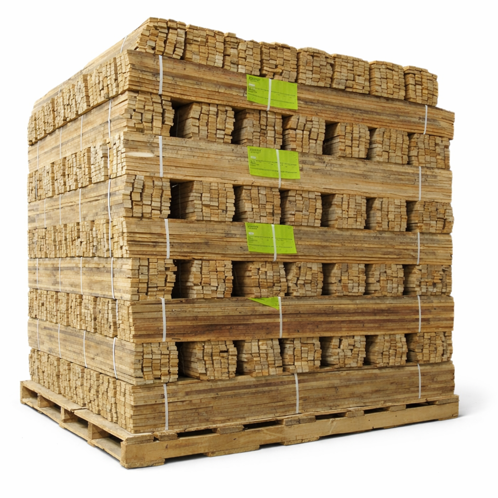 Lashed Pallets 4' Oak Lath | Sharpened Stakes | Pallet | NAC Supply