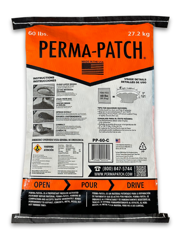 Perma-Patch Regular Mix Cold Patch - Half Or Full Pallet