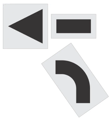 Standard 42" Arrow Stencil Kit - 1/8" Pro Grade LDPE