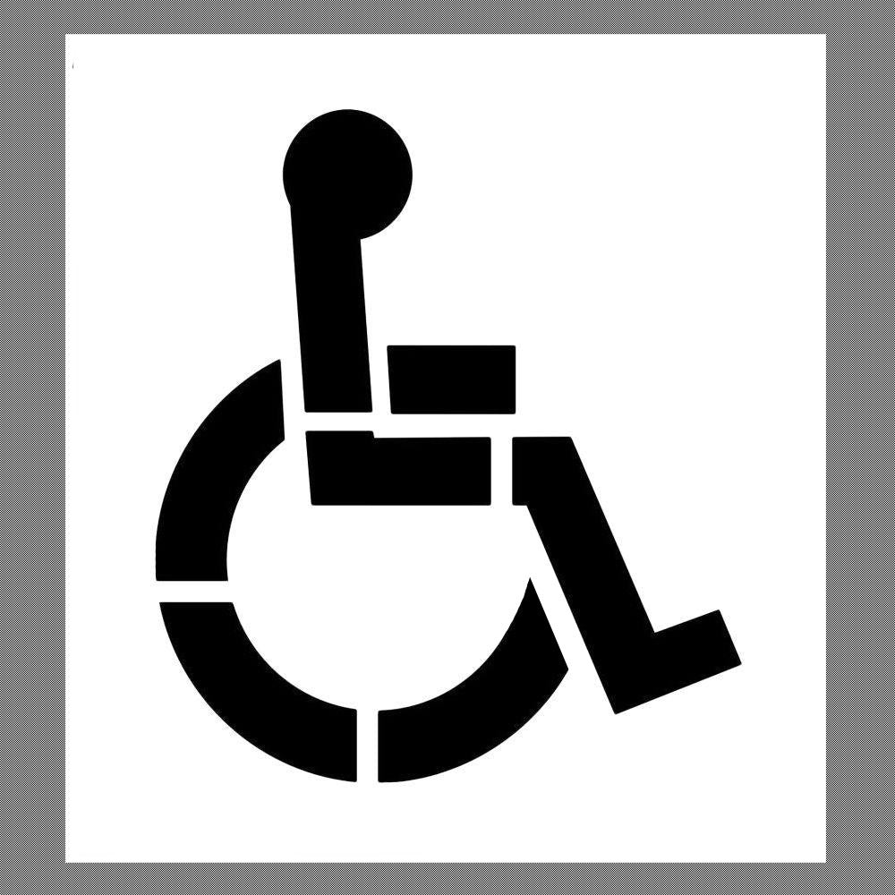 39" Handicap Stencil 1/8"