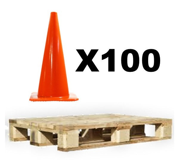 28" Wide Body 7# Traffic Cones - Blemished - Pallet of 100